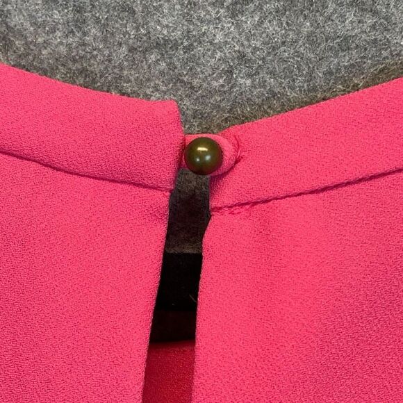 BANANA REPUBLIC Dress Size 10 Pink Flounce Shift Dressy Cocktail Party Summer - Picture 11 of 16